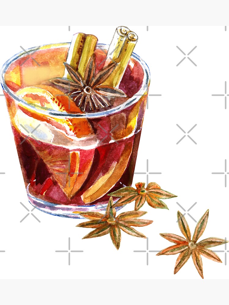 "Mulled wine cup with anise seeds and orange." by Colibri77