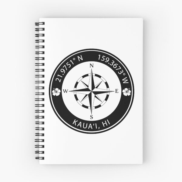 Item preview, Kaua'i, Hawaii Geographical Coordinates designed and sold by TeeOhGraphics.