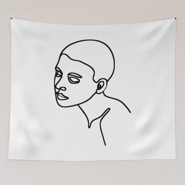 Item preview, Abstract Modern - Feminine Model Posing - Art Line Drawing designed and sold by RLYGR8.