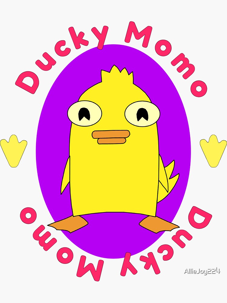 Ducky Momo Vinyl Sticker - Waterproof Decal For Cars, Laptops, Windows & Bumpers