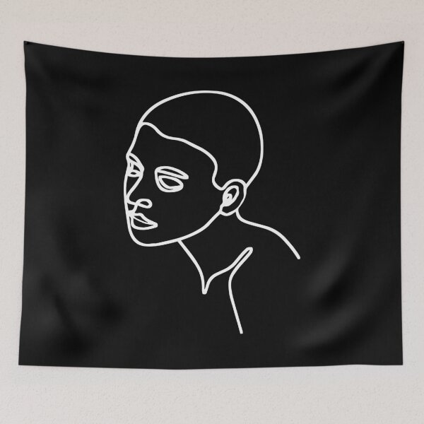 Item preview, Abstract Modern - Model Posing - Art Line Drawing Black designed and sold by RLYGR8.