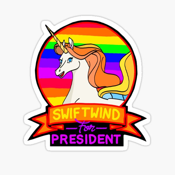 She-Ra Swiftwind for President Sticker