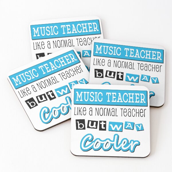 Aperçu de l'œuvre Professeur de musique, comme un professeur normal mais beaucoup plus cool (noir) créée et vendue par MusicTeesStore.
