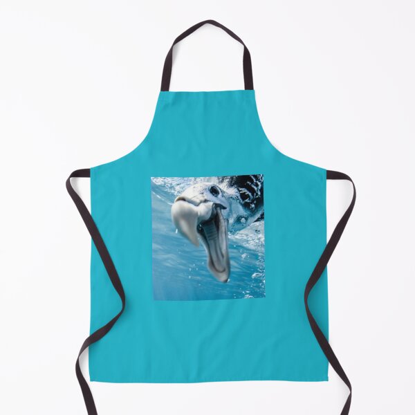 Amazing Bird Hunting the Fish Under Water Apron