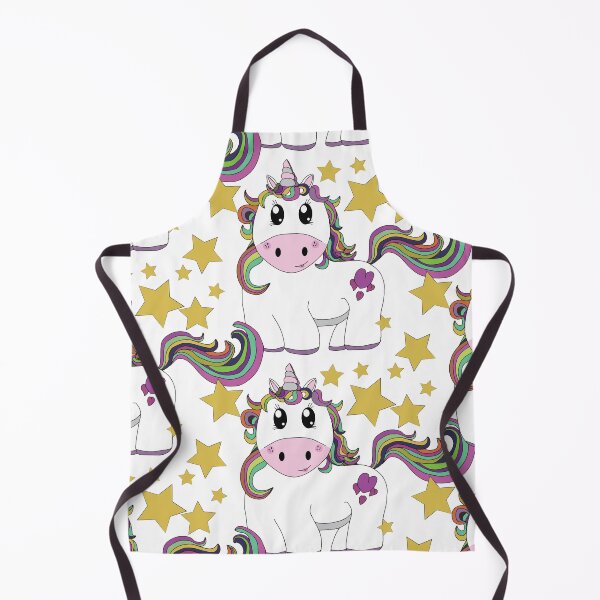 Item preview, Cutie Pie Unicorn With Stars - Tiling Design Dark Background designed and sold by Ladyfyre.