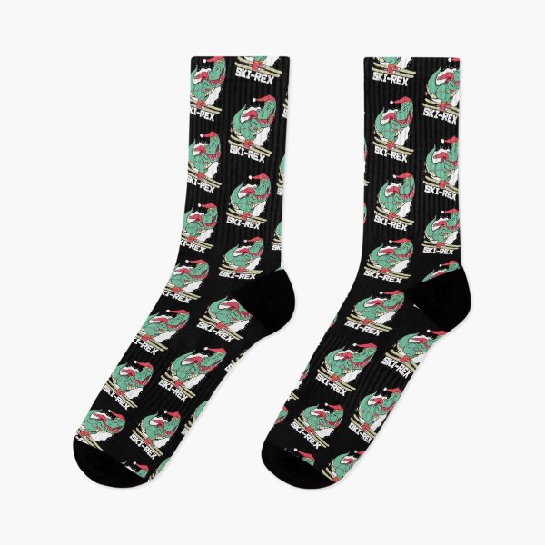 Item preview, Ski Rex Tyrannosaurus Rex Skiing Christmas designed and sold by AaaleXX.