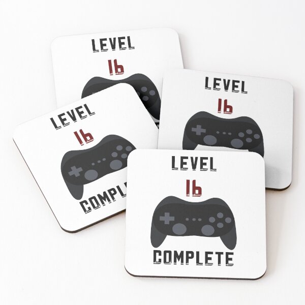 Item preview, Level 16 complete, birthday, birthday present, gift idea designed and sold by ThommyBLN.