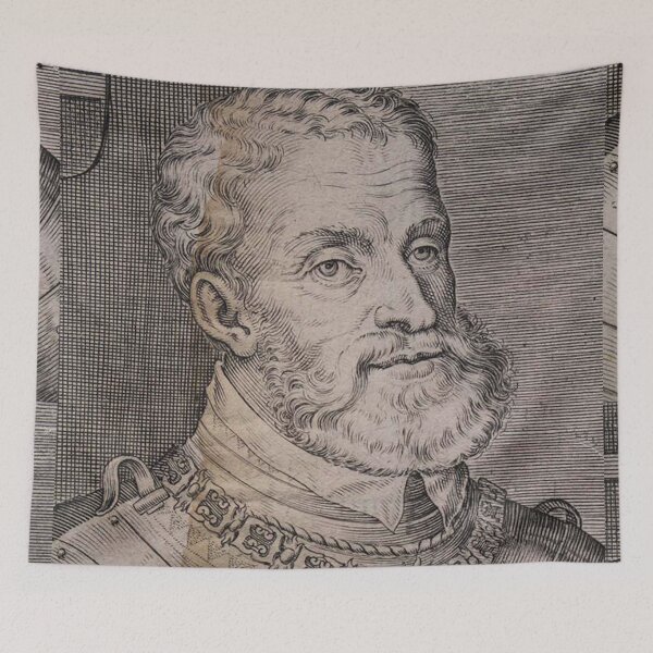 Item preview, Spanish royal in armour vintage art designed and sold by Vintage Designs +.
