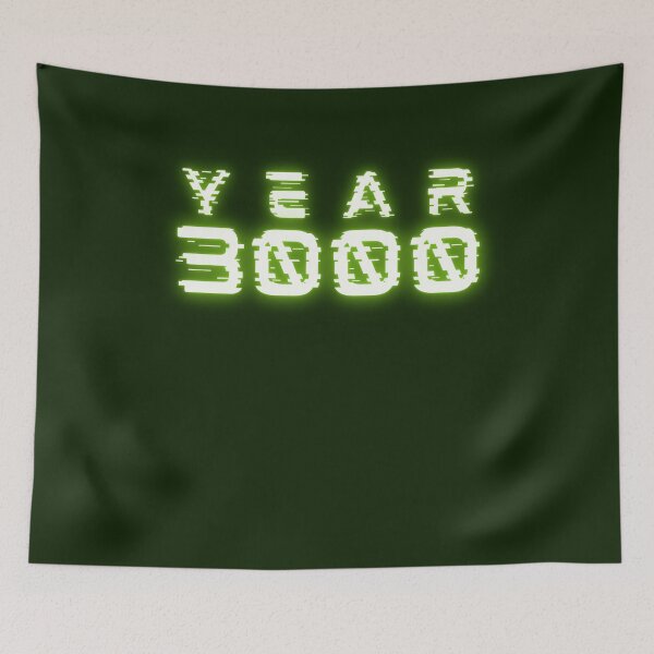 Item preview, Year 3000 green neon glitched - Glitch Tech Neon Glow designed and sold by OnlyGoodVibesZ.