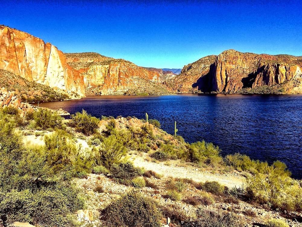 "Canyon Lake, Tonto National Forest, Arizona. USA" by fauselr Redbubble