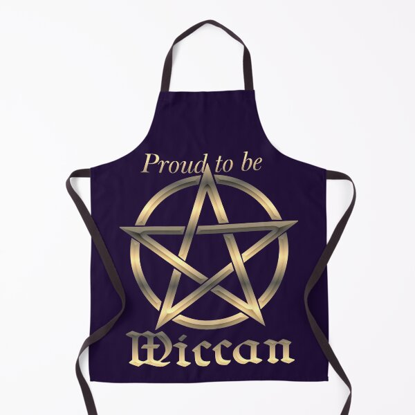 Item preview, Proud to be Wiccan Golden Pentacle Wicca Statement in Purple designed and sold by Ladyfyre.