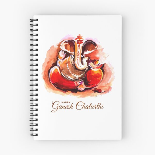 Item preview, Happy Ganesh Chaturthi, Watercolor  designed and sold by thisisbari.