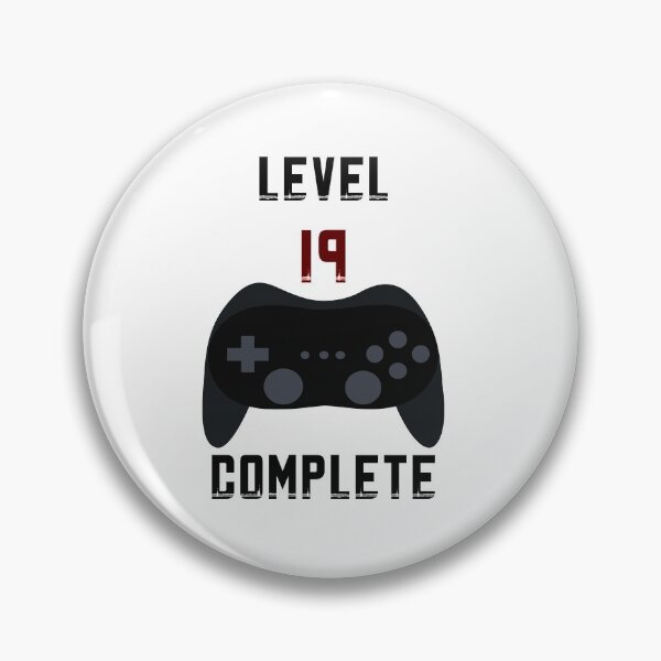 Item preview, Level 19 complete, birthday, birthday present, gift idea designed and sold by ThommyBLN.