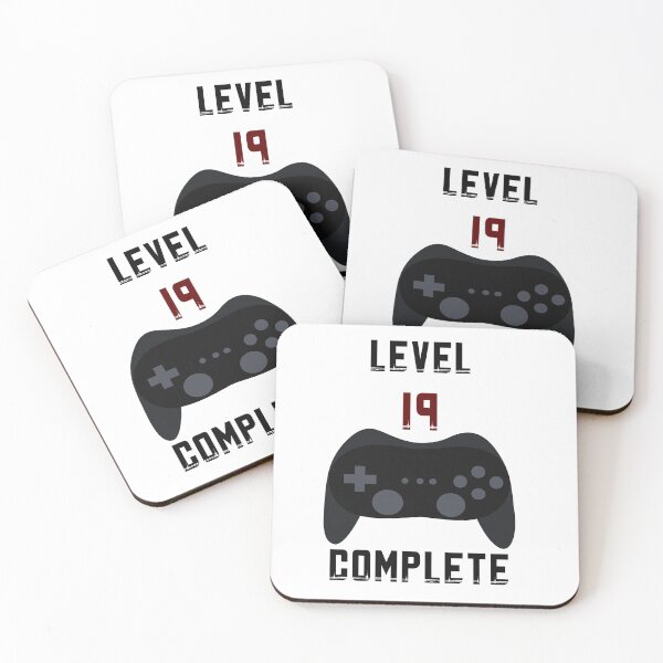 Item preview, Level 19 complete, birthday, birthday present, gift idea designed and sold by ThommyBLN.