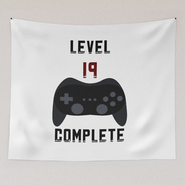 Item preview, Level 19 complete, birthday, birthday present, gift idea designed and sold by ThommyBLN.