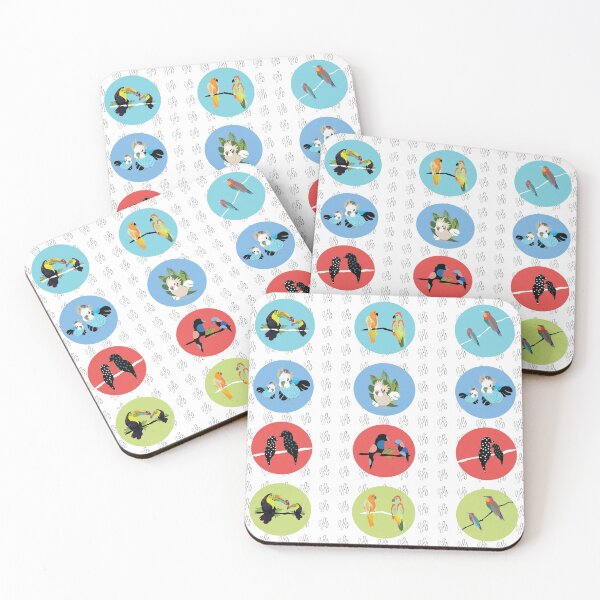 Item preview, Retro Modern Bird Circular Pattern designed and sold by angeoshappyowls.