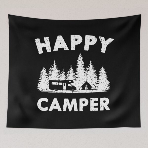Item preview, Happy Camper Motorhome Tent Forest Gift designed and sold by DelightfulDude.