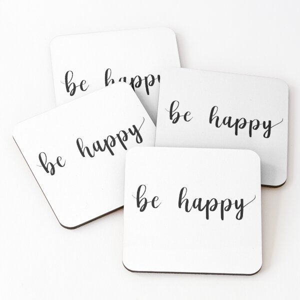 Item preview, be happy calligraphy designed and sold by 3llaw3ss.