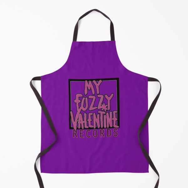 My Fuzzy Valentine Records Record Label Logo Apron