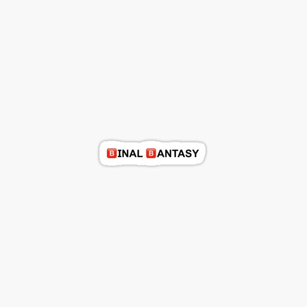 BINAL BANTASY Sticker