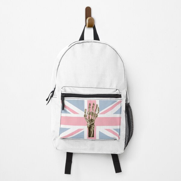 Artikelvorschau, Menschliche Hand - Gold - Union Jack Hintergrund entworfen und verkauft von uberanatomy.