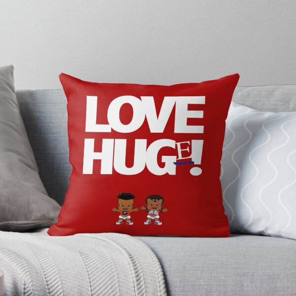 PBTEEZ RB1282 Love Hug(e) 12 Red Throw Pillow