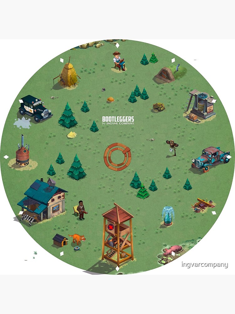 Thumbnail 4 of 4, Clock, Bootleggers Game designed and sold by ingvarcompany.