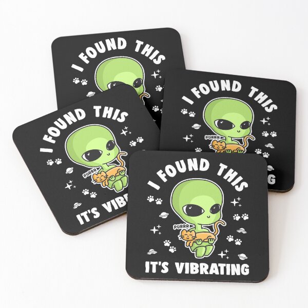 Item preview, I Found This It's Vibrating Cat Alien Pun designed and sold by hadicazvysavaca.