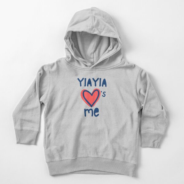 Yiayia Hearts Me Toddler Pullover Hoodie