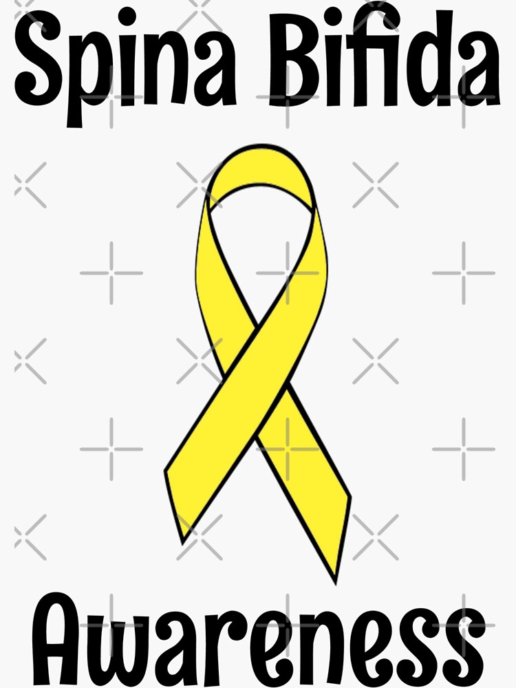 "Spina Bifida Awareness Ribbon" Sticker by DivineDesigns11 Redbubble