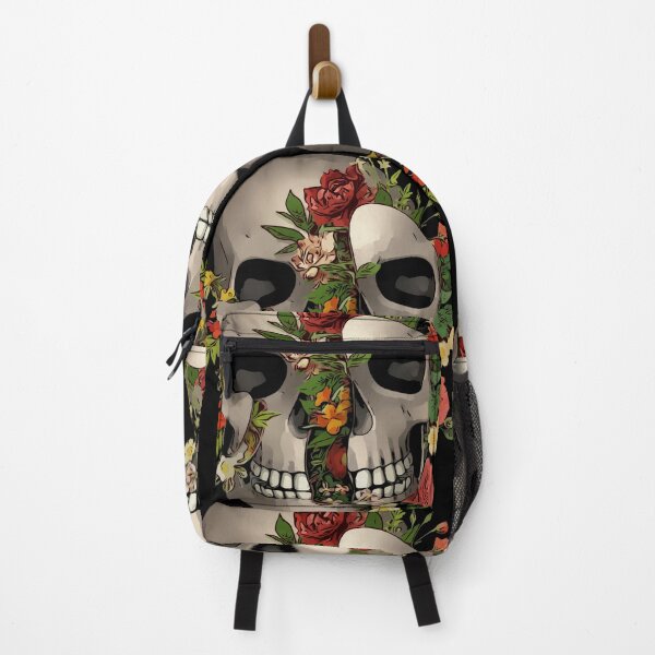 Item preview, DEAD SCARY HALLOWEEN a COOL FLOWERS SKULL SKELETON designed and sold by corner-shop.