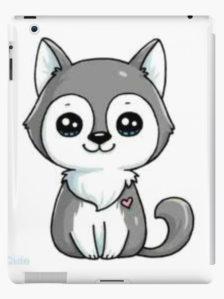 Super Cute Wolf Cartoon Ipad Case Skin For Sale By Redskier1 Redbubble