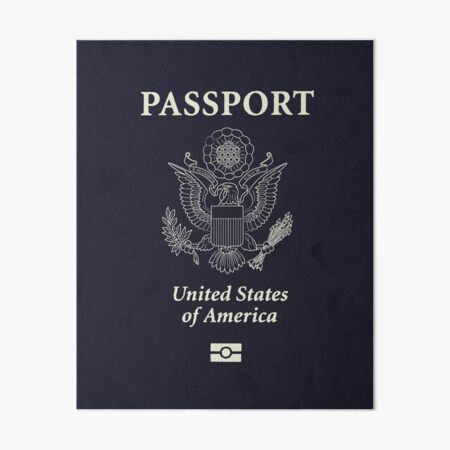 Passport with world map globe on brown cover. Biometric