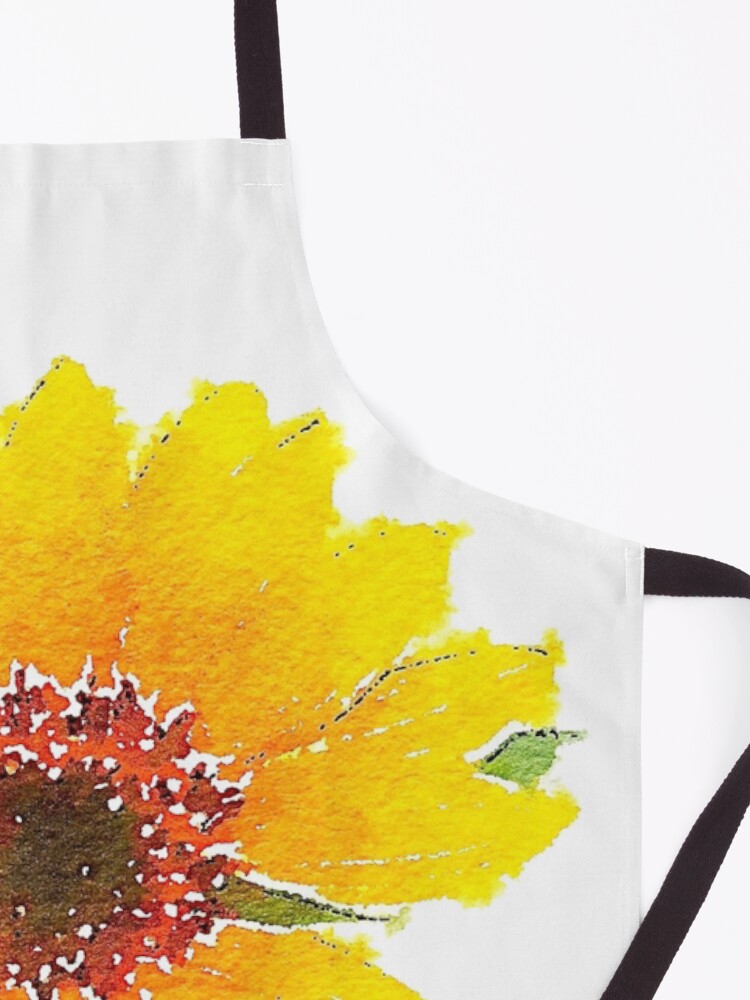 Alternate view of Sunflower in Watercolor Apron
