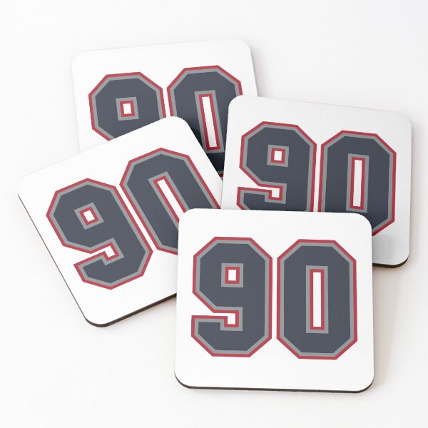 Item preview, 90 Navy Grey Red Sports Number Ninety-One designed and sold by HelloFromAja.