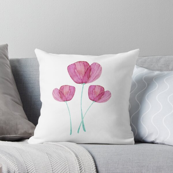 Aperçu de l'œuvre Trois tulipes roses aquarelle créée et vendue par AnnaMirella.