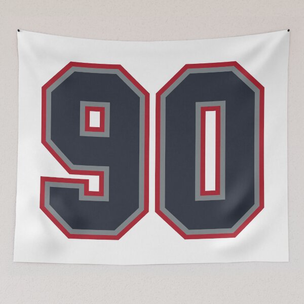 Item preview, 90 Navy Grey Red Sports Number Ninety-One designed and sold by HelloFromAja.