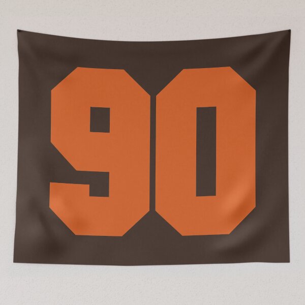 Item preview, 90 Number Cleveland Sports Ninety Brown Jersey designed and sold by HelloFromAja.