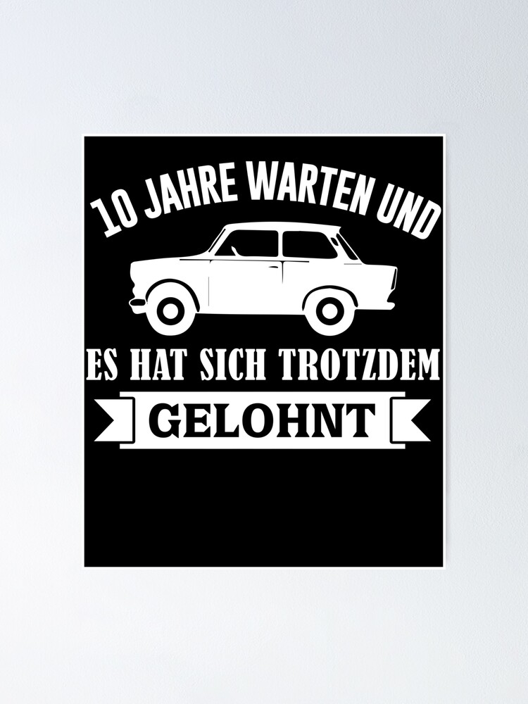 Imagen 1 de 3, Póster con la obra Trabant de la RDA, diseñada y vendida por Flowaner.