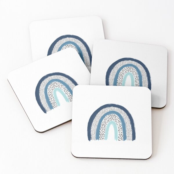 Item preview, Blue Textured Rainbow designed and sold by Elise Barker.