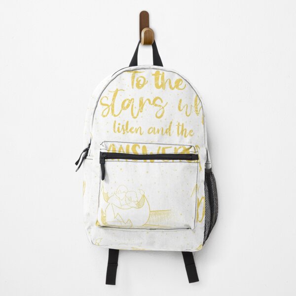 Item preview, 'To the stars who listen and the dreams that are answered' Design in gold and white designed and sold by apencilholder.