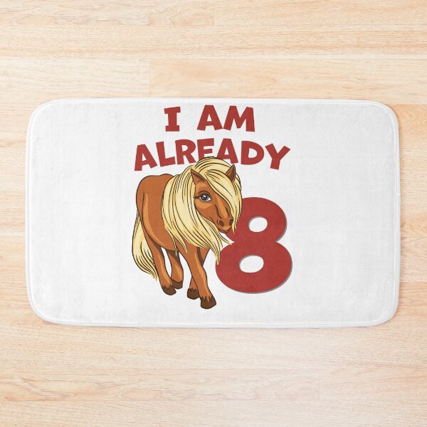 Item preview, 8th birthday 8 years horse motif for the birthday child designed and sold by honksunited.