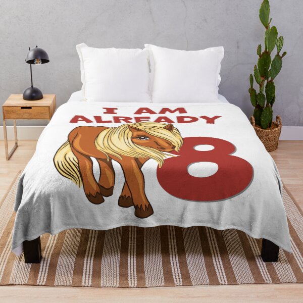 Item preview, 8th birthday 8 years horse motif for the birthday child designed and sold by honksunited.