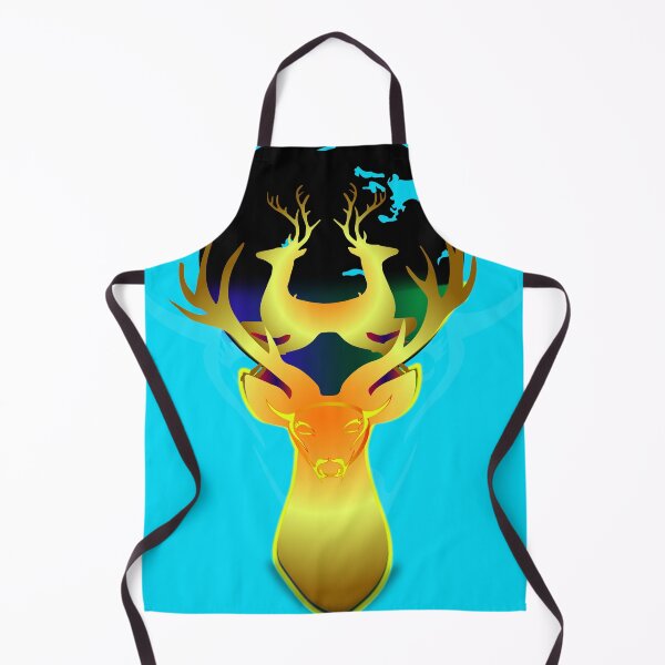 Item preview, Deer silhouette with light Blues designed and sold by SueSakpal.