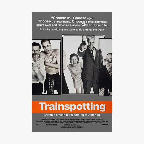 Trainspotting - movie poster Photographic Print