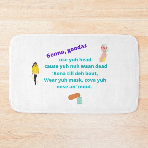 Item preview, Genna, goodaz Corona warning (aqua/purple) designed and sold by kindryb.