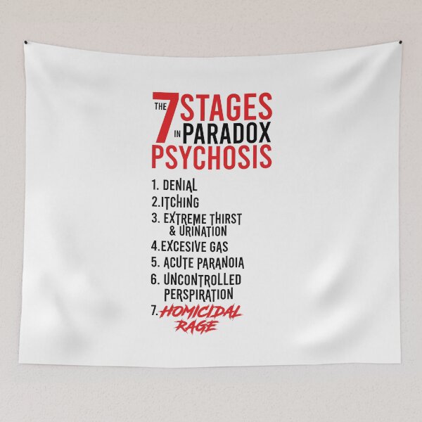 Item preview, UMBRELLA ACADEMY 2: THE 7 STAGES IN PARADOX PSYCHOSIS (WHITE) designed and sold by FunGangStore.