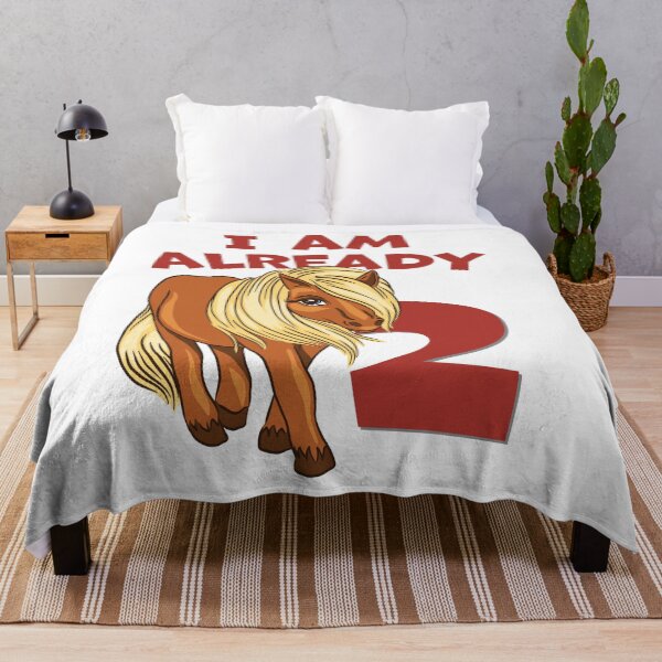 Item preview, Pony for the 2nd birthday 2 years horse motif for the birthday child designed and sold by honksunited.