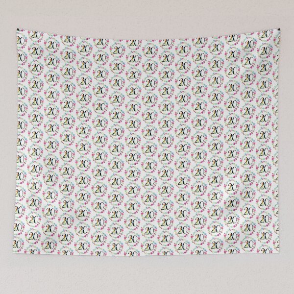 Item preview, Floral Number 20 Twenty designed and sold by BleuSky.