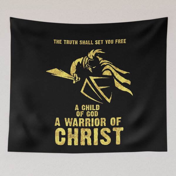 Item preview, ✝ Knights Templar Motto ✝ A Child of GOD a Warrior of CHRIST ✟ designed and sold by Naumovski.